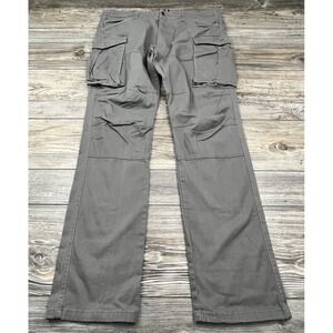 American Stitch Men's LARGE Grey Cargo Twill Pants Large Gorpcore Outdoor Causal